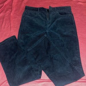 gorgeous turquoise blue straight legged pants